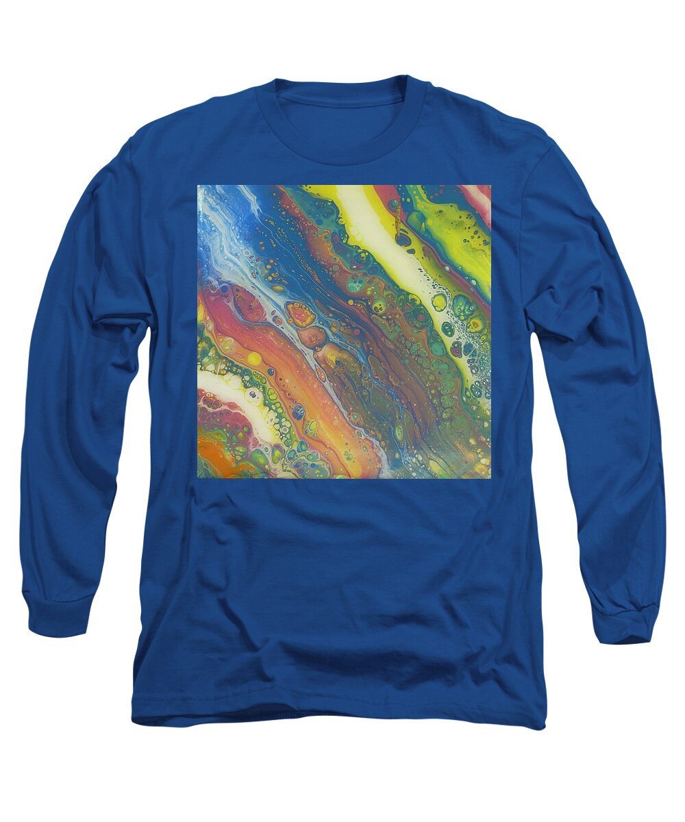  Long Sleeve T-Shirt featuring the painting All Colors in Time by Dorsey Northrup