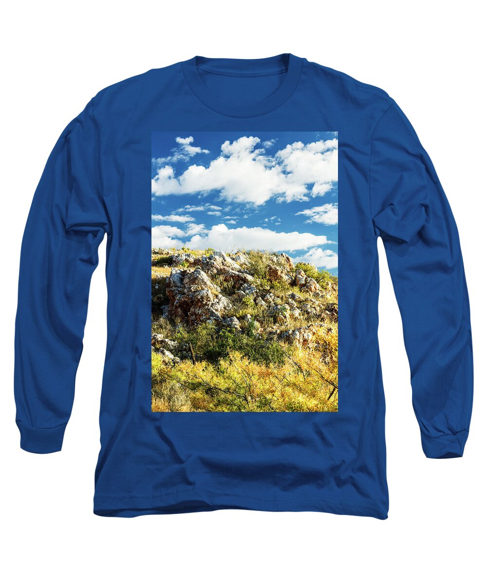 Outdoor Long Sleeve T-Shirt featuring the photograph Between Marathon and Big Bend-006-C by David Allen Pierson