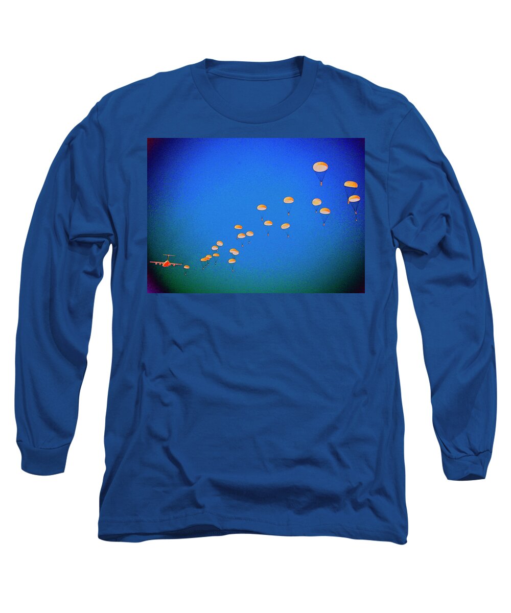 Usaf Long Sleeve T-Shirt featuring the photograph Canopy Cavalcade by Larry Beat