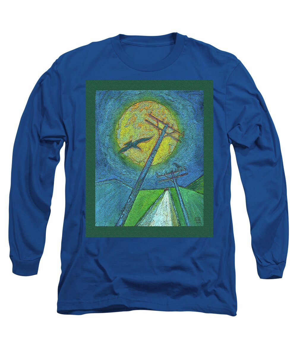 Car Chase Long Sleeve T-Shirt featuring the digital art Car Chase / Highwaymen by David Squibb