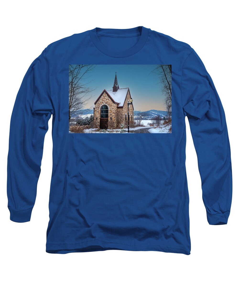 Chapel Long Sleeve T-Shirt featuring the photograph Chapel II by Phil S Addis
