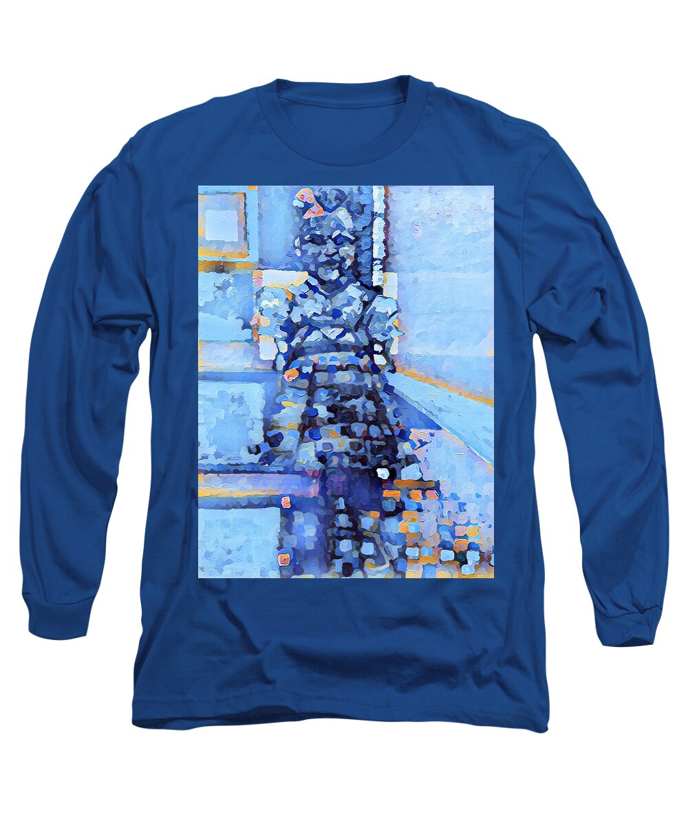  Long Sleeve T-Shirt featuring the painting Her Name by Try Cheatham