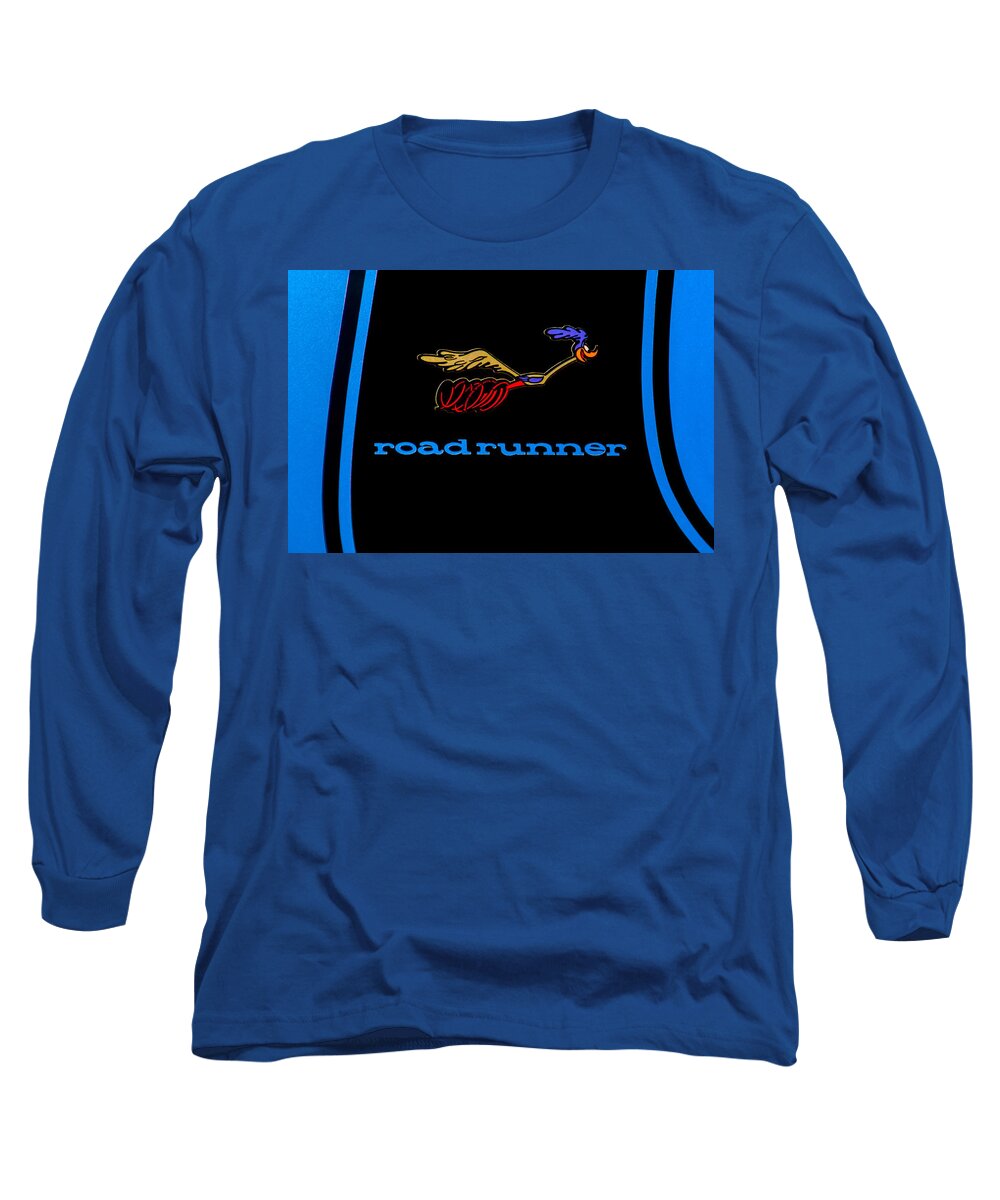 Roadrunner Logo Long Sleeve T-Shirt featuring the photograph Plymouth Roadrunner Logo by Anthony Sacco