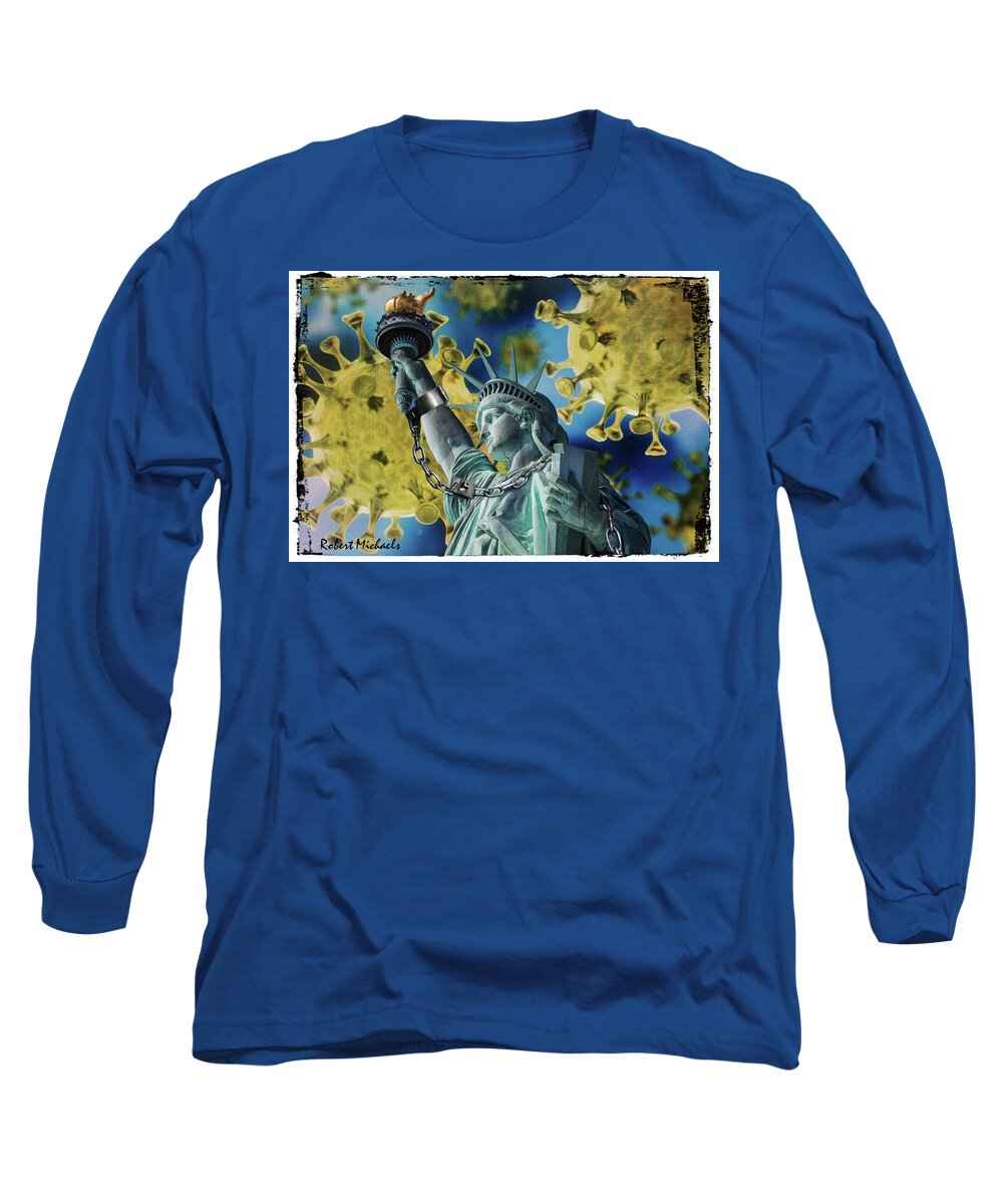 Pandemic Long Sleeve T-Shirt featuring the photograph Self Quarantined Lady by Robert Michaels