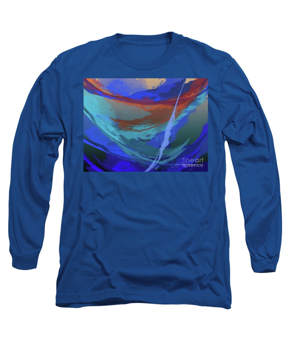 Water Long Sleeve T-Shirt featuring the digital art Submerged by Jacqueline Shuler