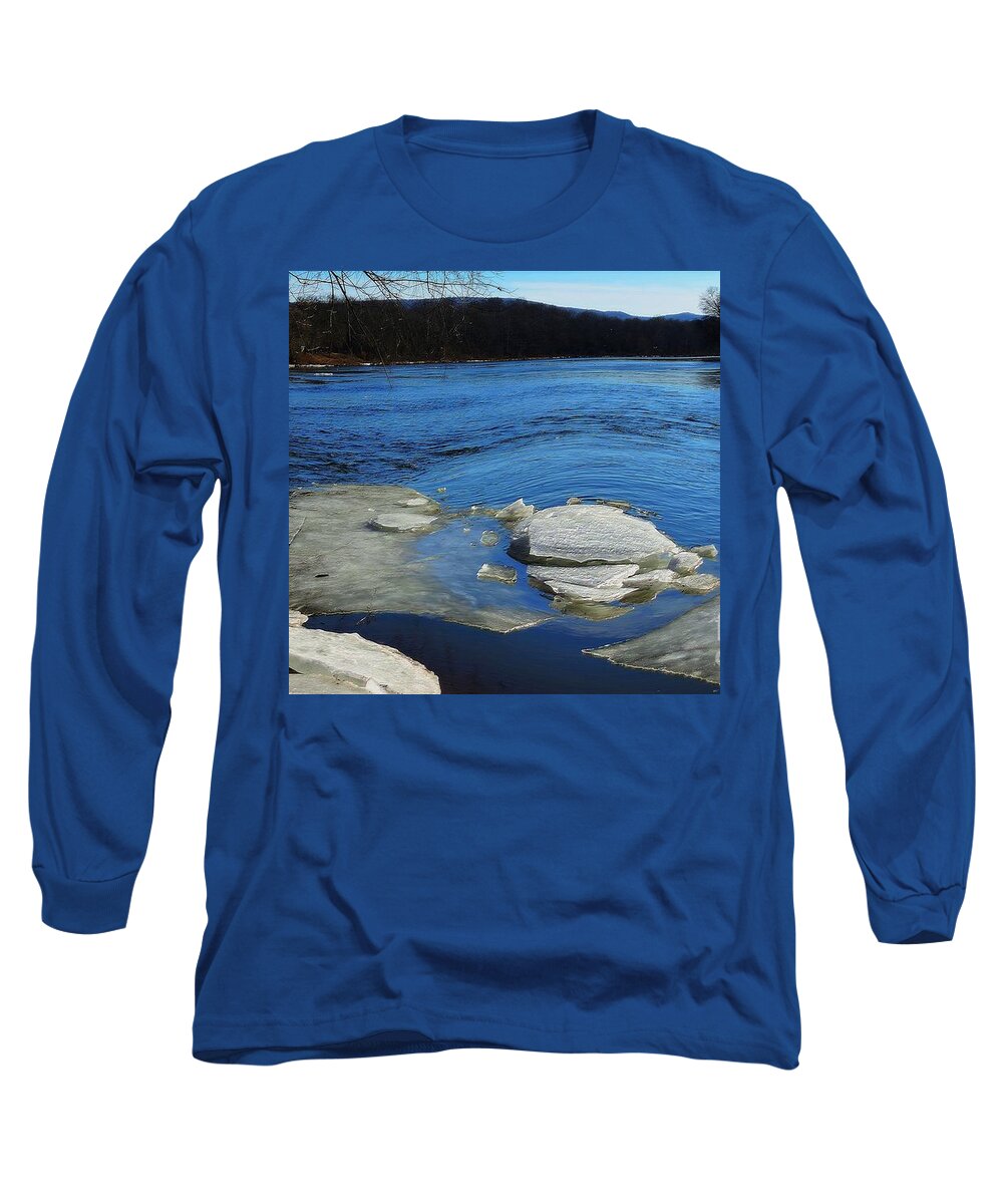 Winter Long Sleeve T-Shirt featuring the photograph The Vanishing Winter by Tami Quigley
