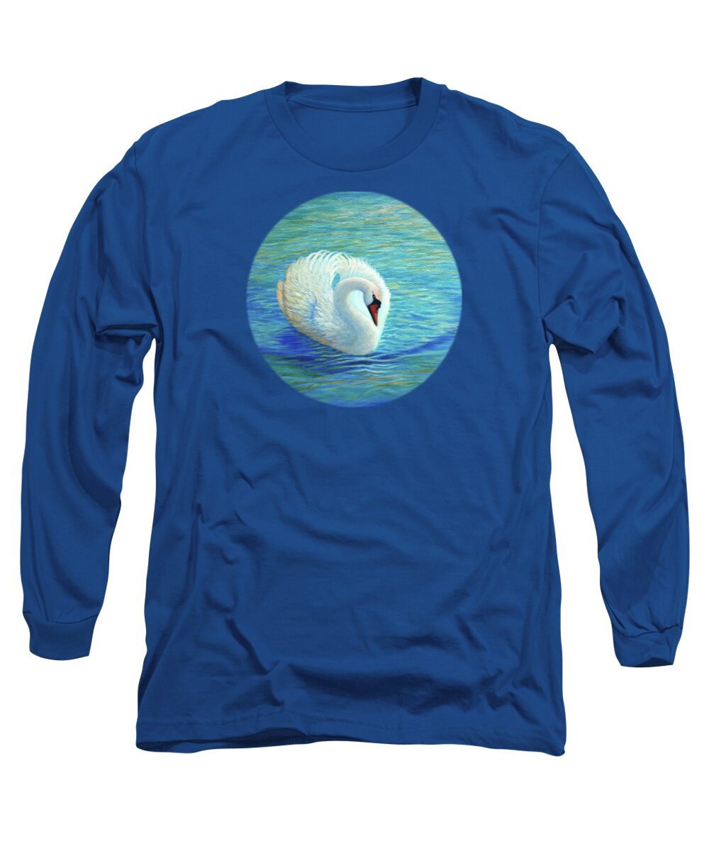 Water Long Sleeve T-Shirt featuring the painting Water Dance by Sarah Irland