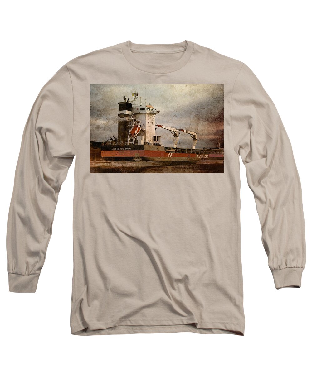 Ship Long Sleeve T-Shirt featuring the photograph Delfzul 2 by WB Johnston