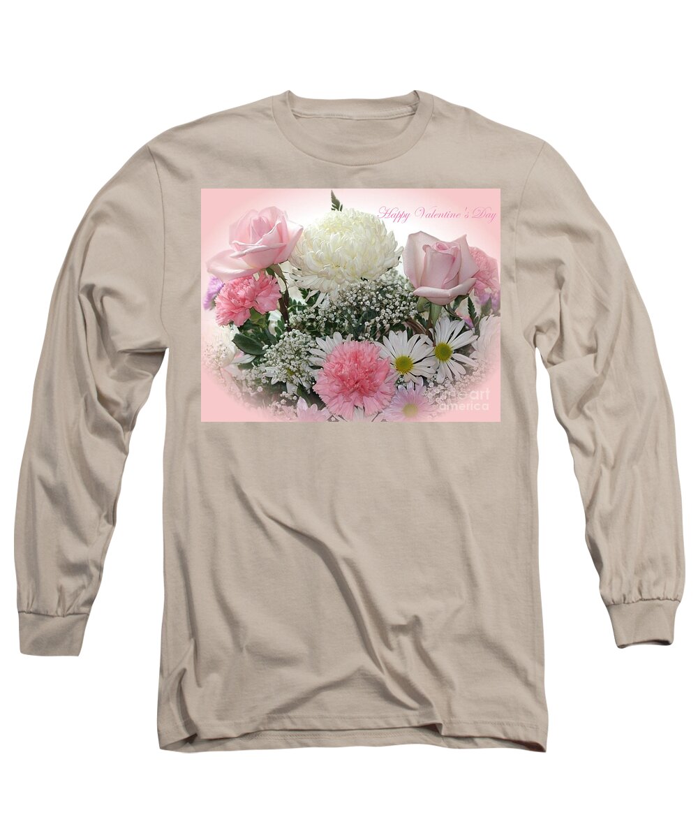 Flowers Long Sleeve T-Shirt featuring the photograph Happy Valentine's Day #1 by Living Color Photography Lorraine Lynch