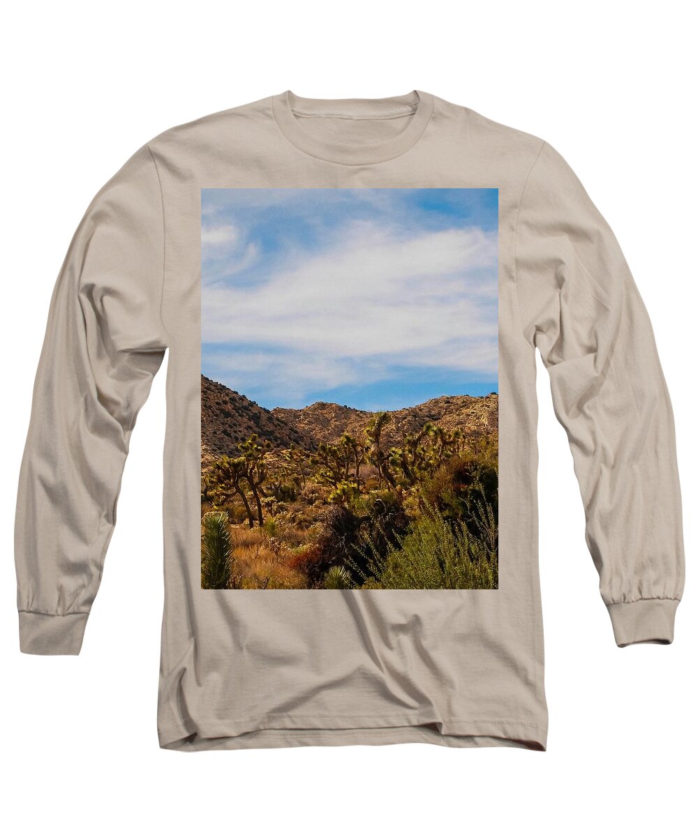 Desert Sun Long Sleeve T-Shirt featuring the photograph LasT STanD by Angela J Wright