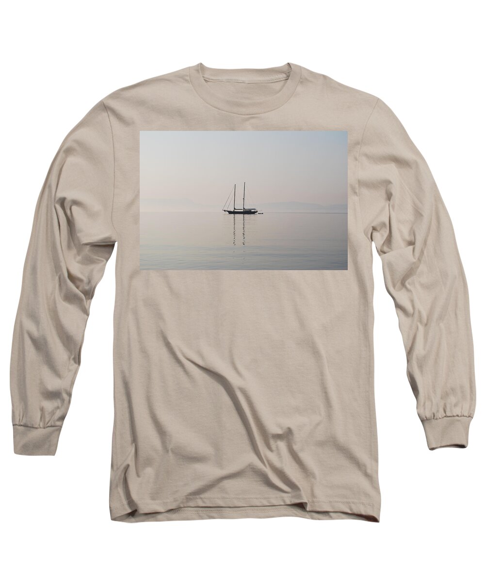 Morning Mist Long Sleeve T-Shirt featuring the photograph Morning Mist by George Katechis