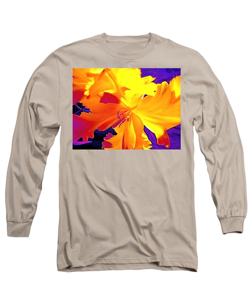 Flower Long Sleeve T-Shirt featuring the photograph Tulip 6 #1 by Pamela Cooper