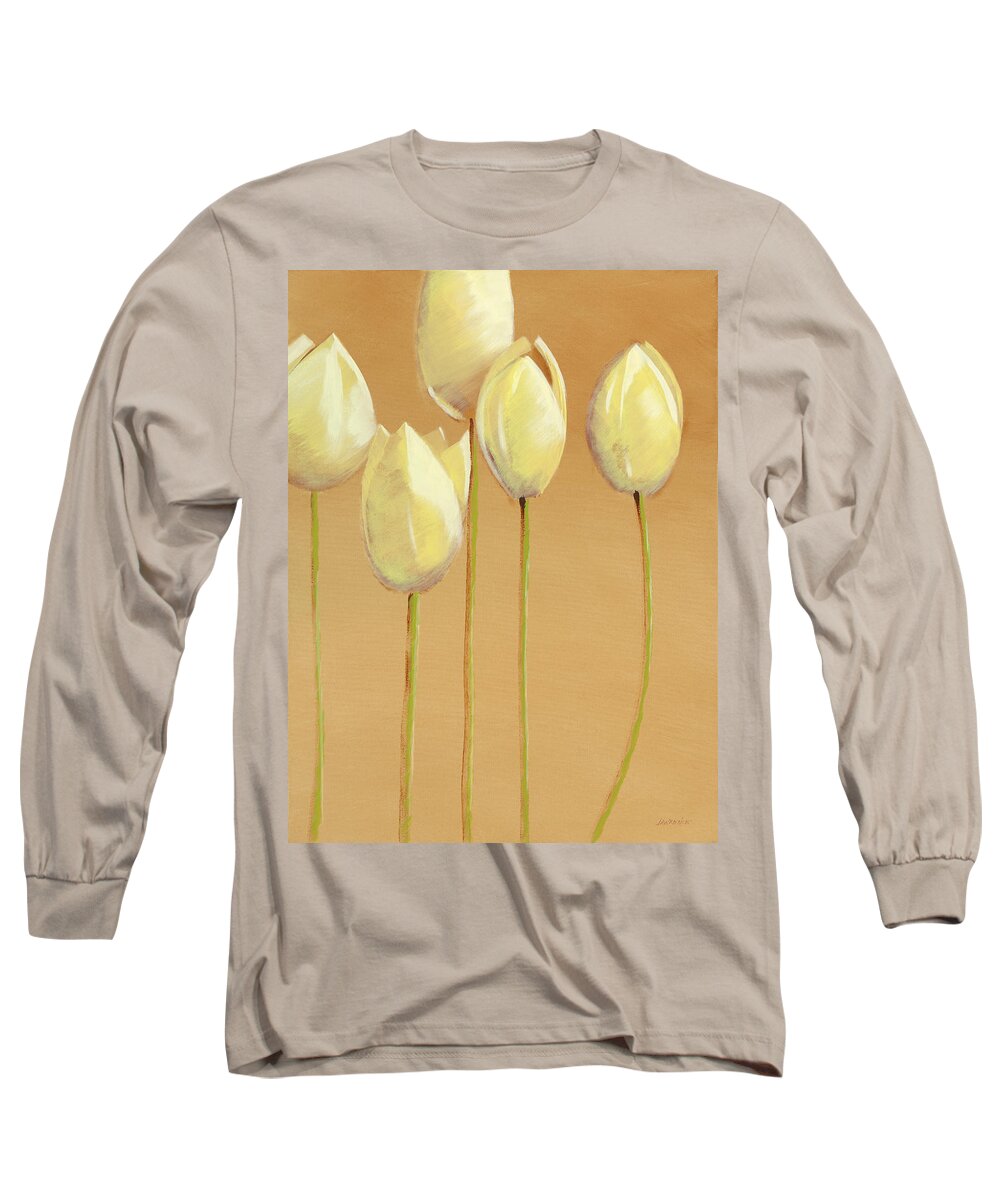 Beautiful Long Sleeve T-Shirt featuring the painting Tulips are People Too by Jerome Lawrence
