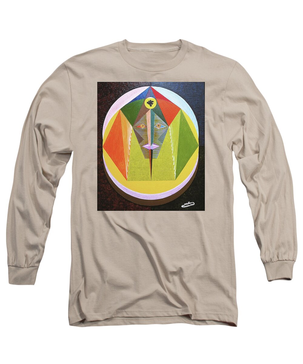 Spirituality Long Sleeve T-Shirt featuring the painting Vaillance by Michael Bellon