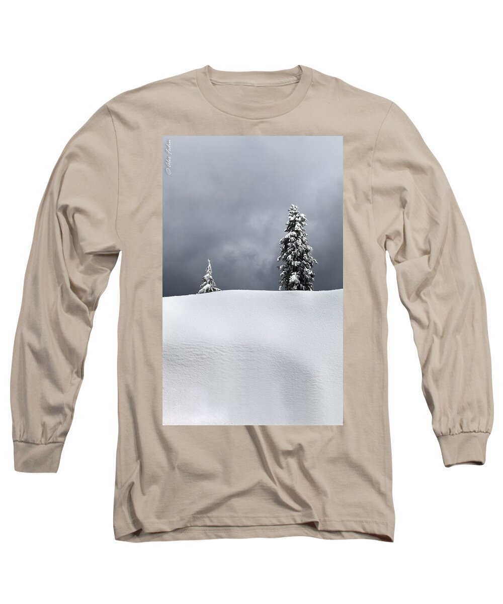 Landscape Long Sleeve T-Shirt featuring the photograph Winter Trees #1 by Alexander Fedin
