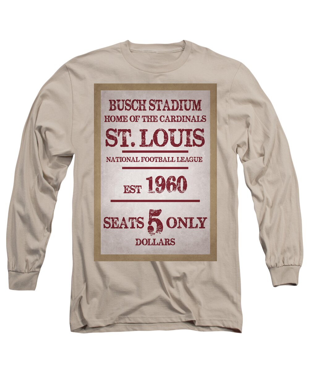St Louis Cardinals Long Sleeve T-Shirt by Joe Hamilton - Pixels