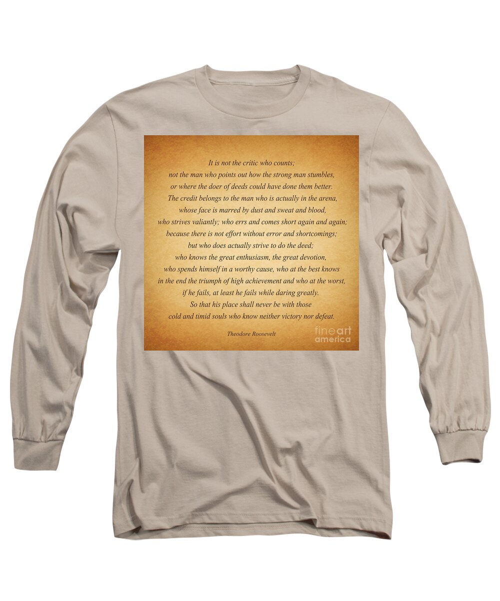 Theodore Roosevelt Long Sleeve T-Shirt featuring the photograph 104- Theodore Roosevelt by Joseph Keane
