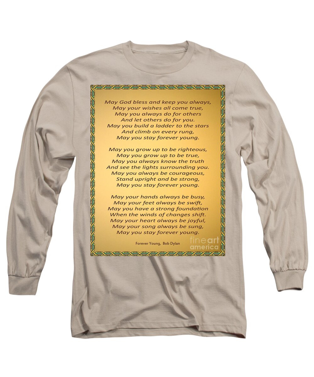 Forever Young Long Sleeve T-Shirt featuring the photograph 148- Bob Dylan by Joseph Keane