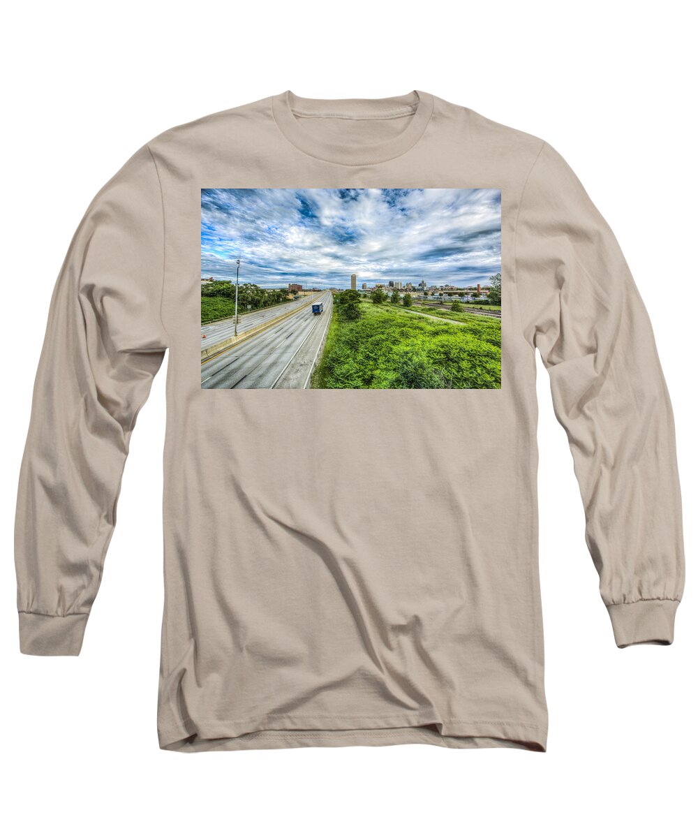 Buffalo Photographs Long Sleeve T-Shirt featuring the photograph 190 North by John Angelo Lattanzio