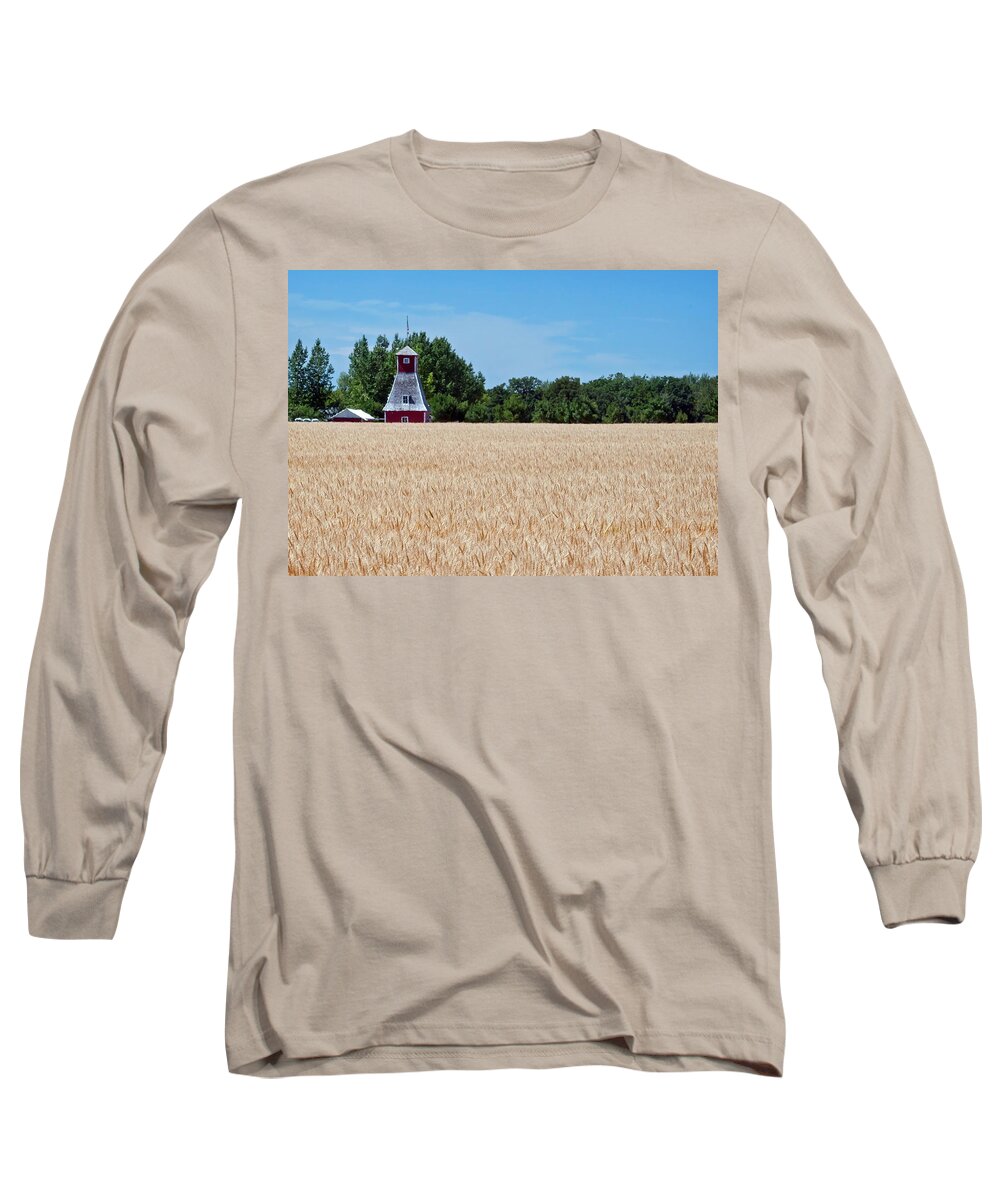 Farm Building Long Sleeve T-Shirt featuring the photograph Fox Tower #2 by Keith Armstrong