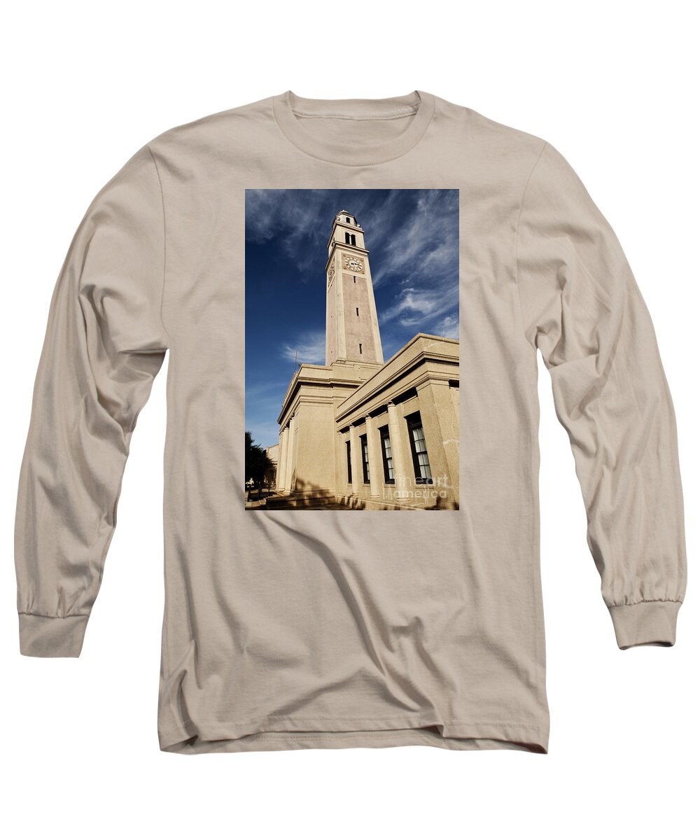 Lsu Long Sleeve T-Shirt featuring the photograph Memorial Tower - LSU #2 by Scott Pellegrin