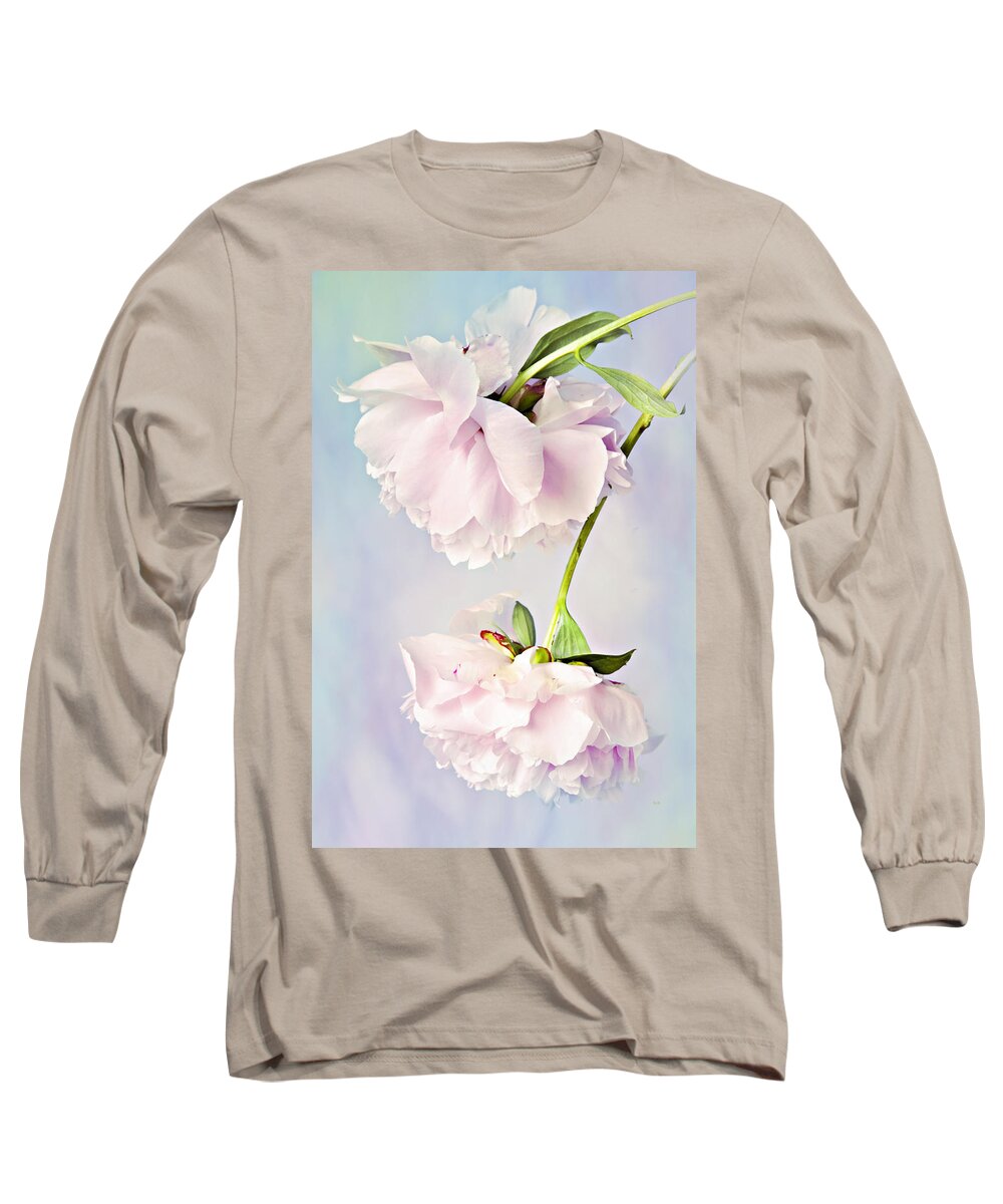 Peonies Long Sleeve T-Shirt featuring the photograph Pastel Peonies by Theresa Tahara