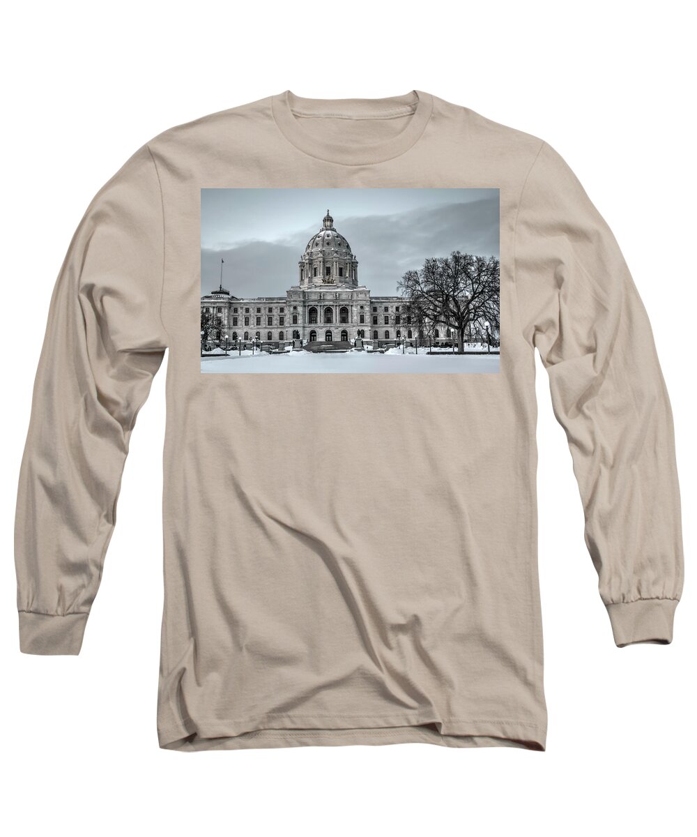 Minnesota State Capitol Long Sleeve T-Shirt featuring the photograph Minnesota State Capitol St Paul #5 by Amanda Stadther