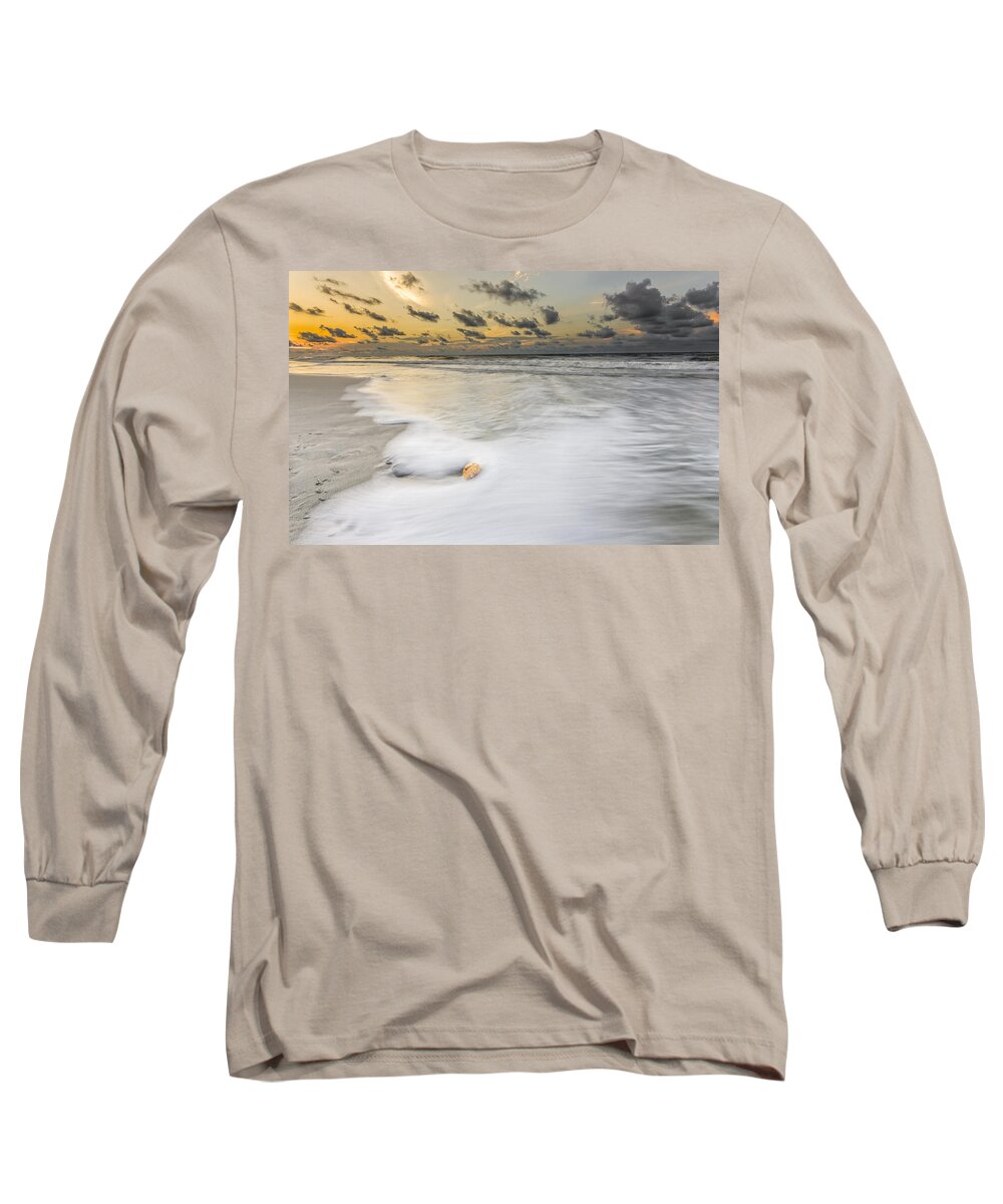 Atlantic Ocean Long Sleeve T-Shirt featuring the photograph Sunrise on Hilton Head Island #5 by Peter Lakomy