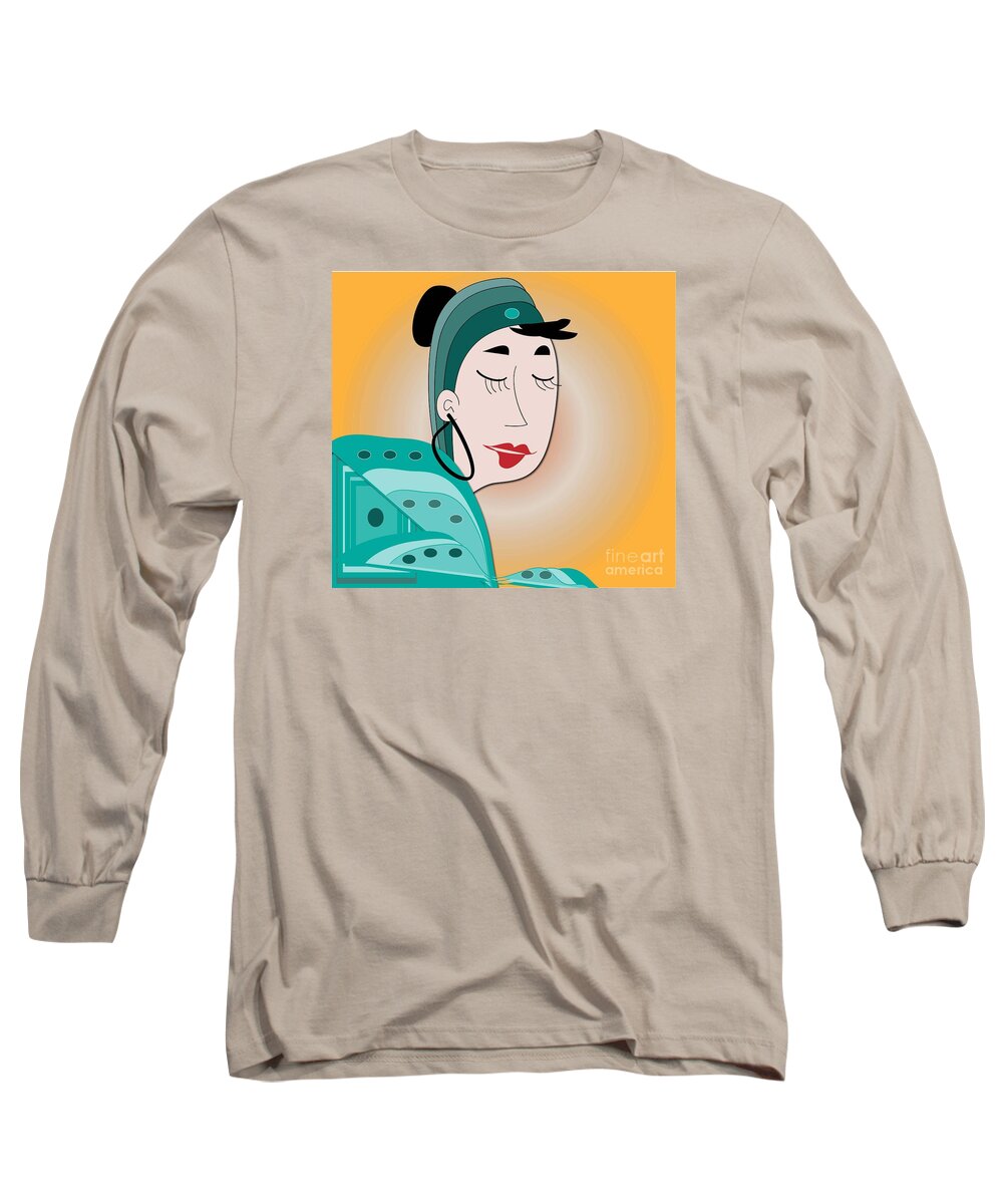 Digital Long Sleeve T-Shirt featuring the digital art Dream by Iris Gelbart