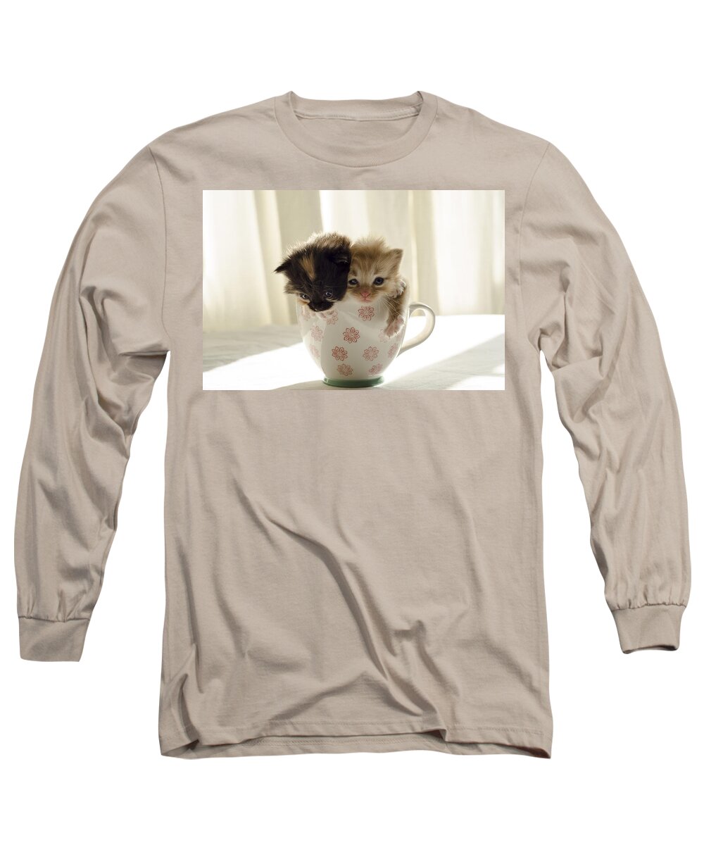 Cute Long Sleeve T-Shirt featuring the photograph A cup of cuteness by Spikey Mouse Photography