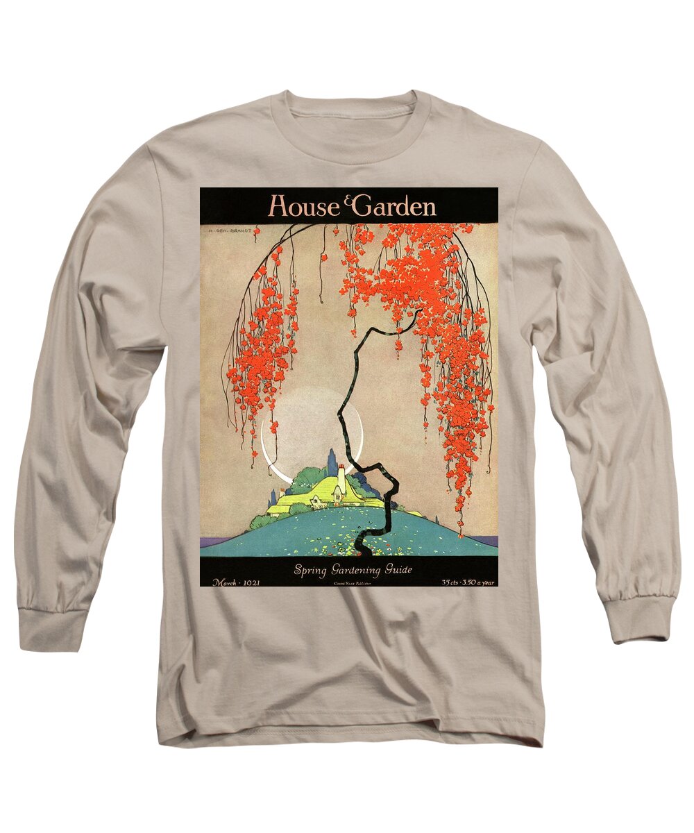 House And Garden Long Sleeve T-Shirt featuring the photograph A Flowering Tree by H. George Brandt