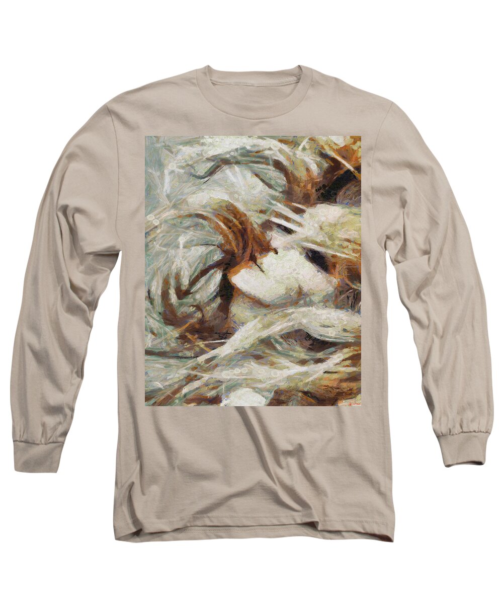 Www.themidnightstreets.net Long Sleeve T-Shirt featuring the painting A Wild Dance by Joe Misrasi