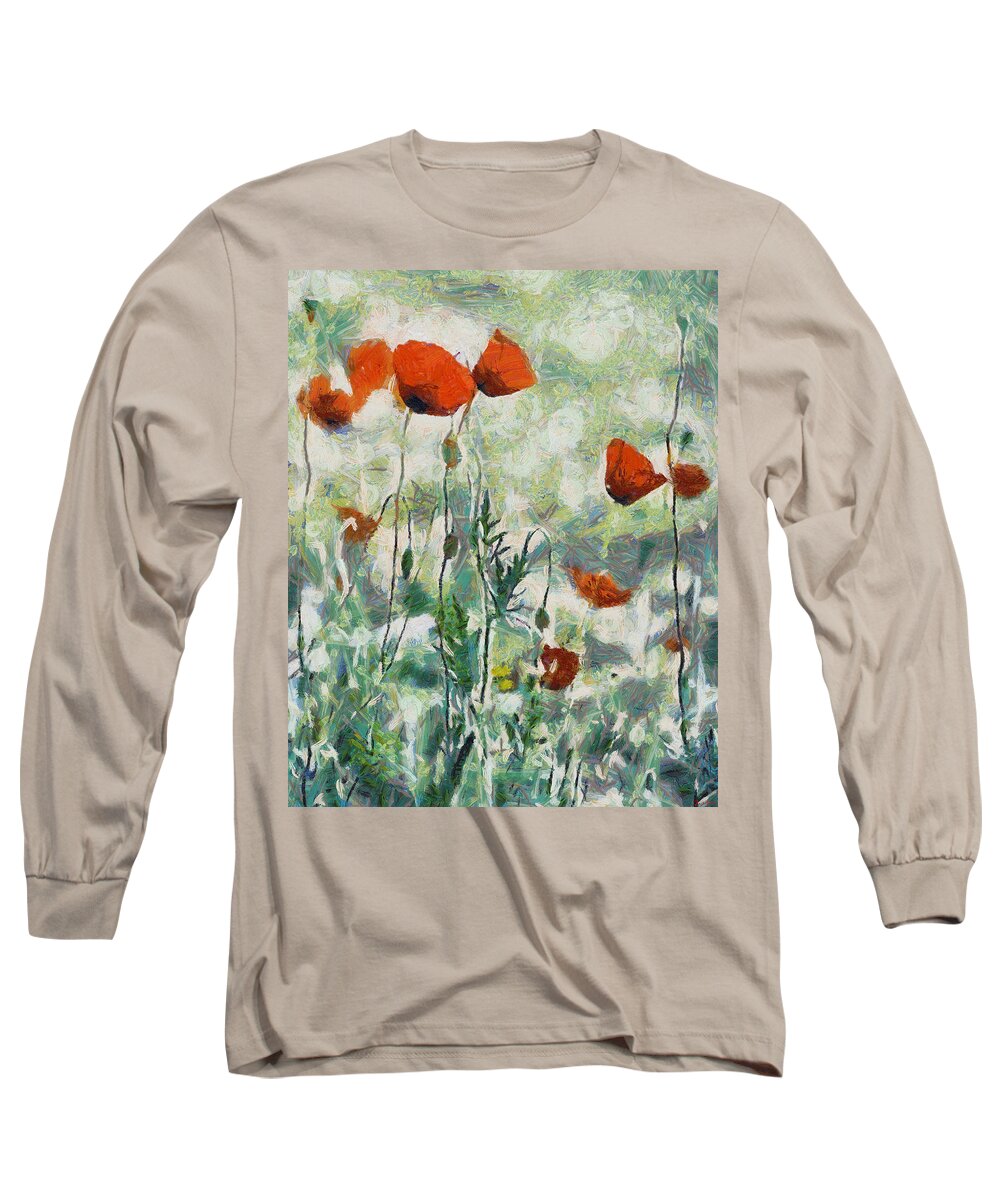 Www.themidnightstreets.net Long Sleeve T-Shirt featuring the painting Affection by Joe Misrasi