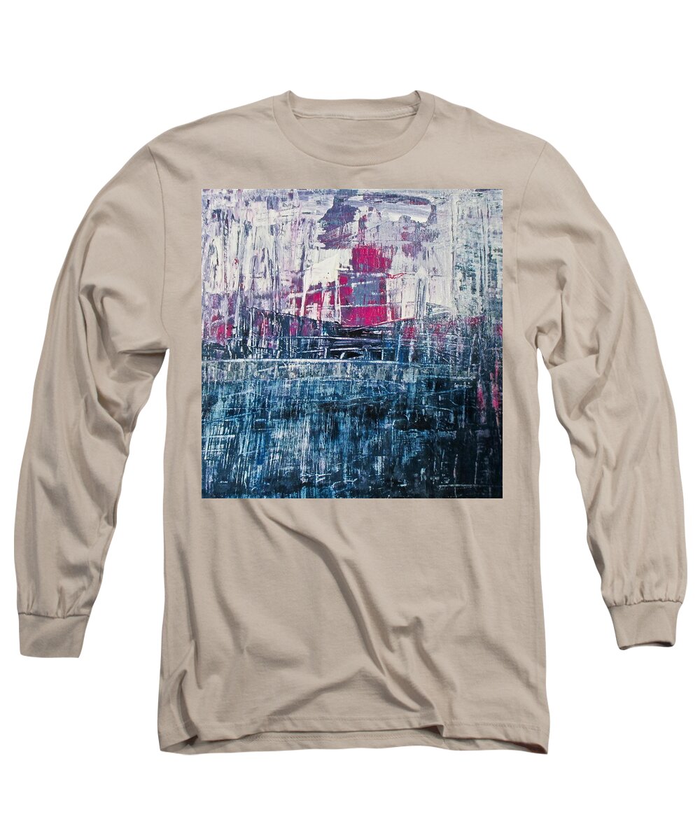 House Long Sleeve T-Shirt featuring the painting Almost to the Canadian Border by Janice Nabors Raiteri