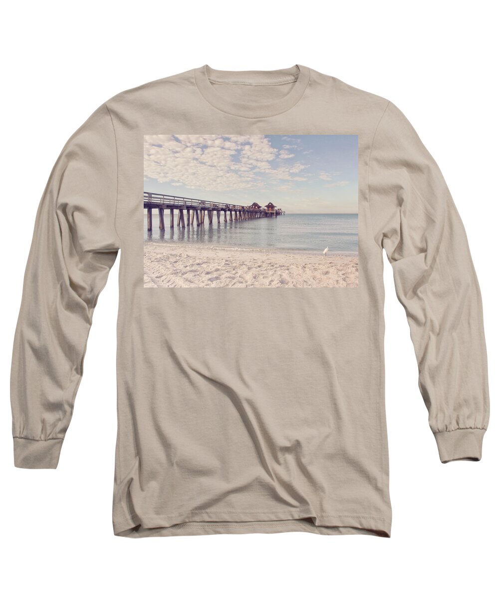 Pier Long Sleeve T-Shirt featuring the photograph An Early Morning - Naples Pier by Kim Hojnacki