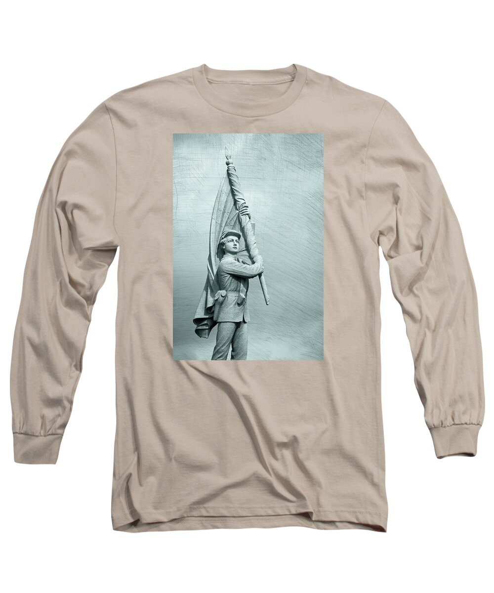 Antietam Long Sleeve T-Shirt featuring the photograph Antietam Civil War Monument by Phil Cardamone