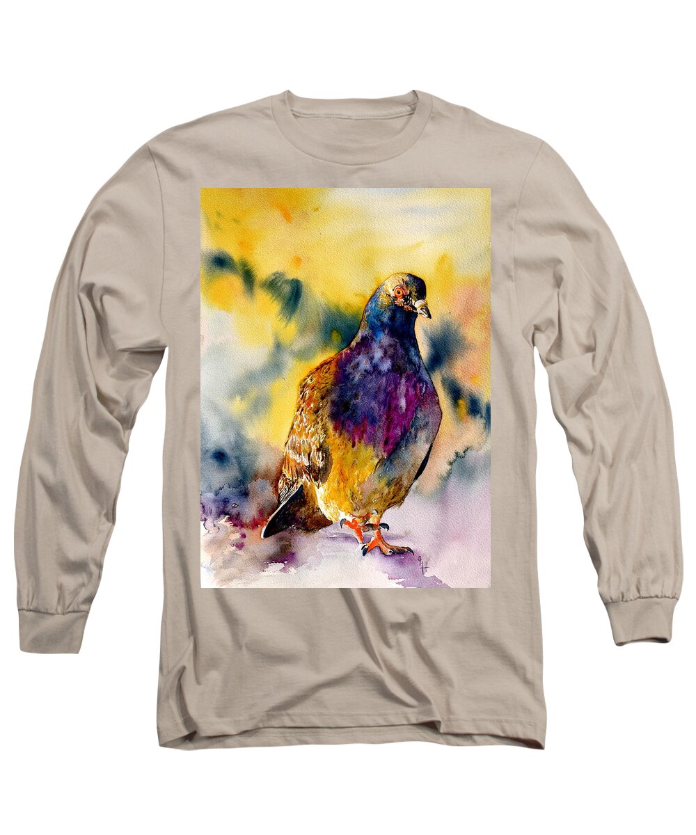 Anytime Anywhere Long Sleeve T-Shirt featuring the painting Anytime Anywhere by Beverley Harper Tinsley