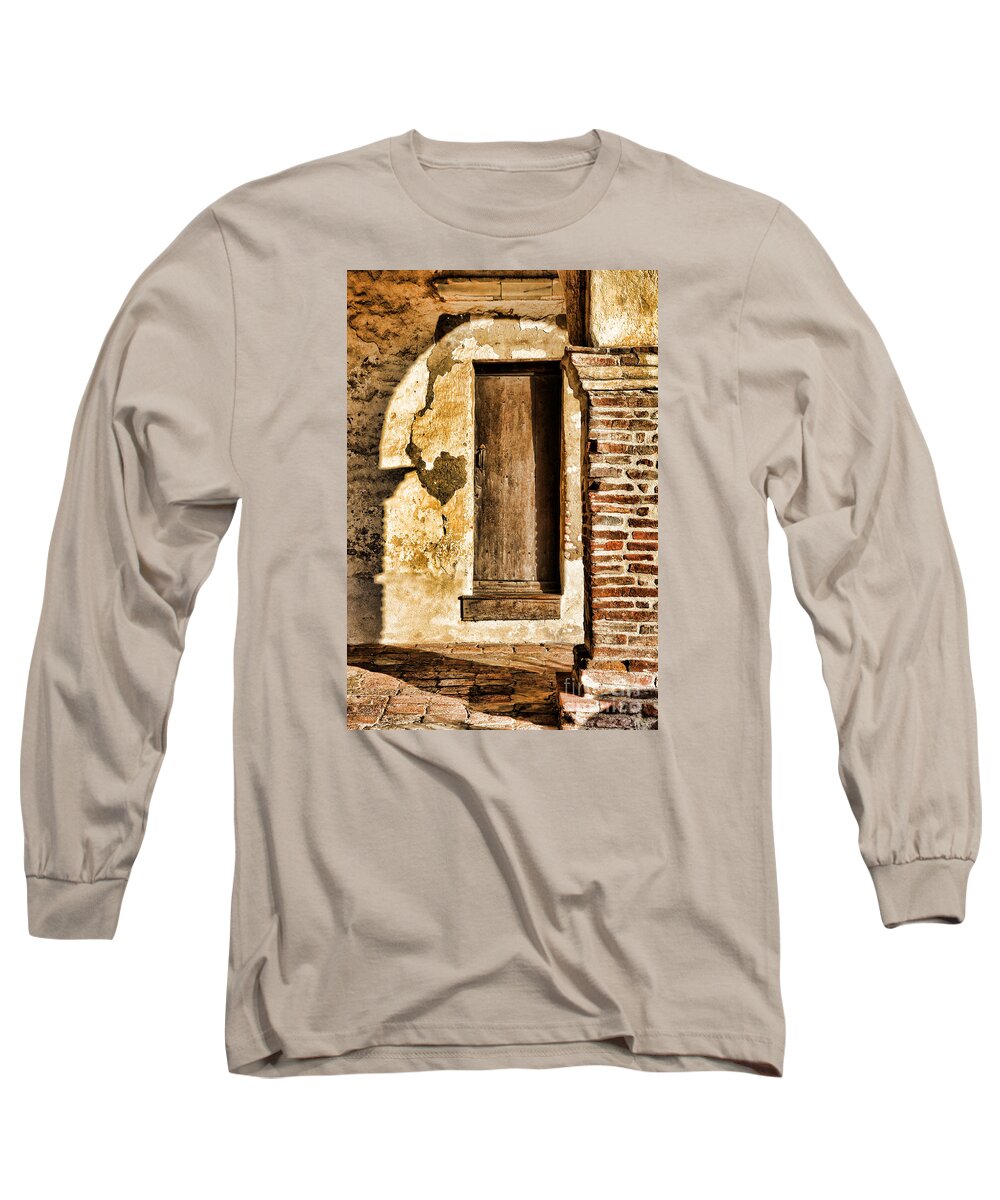 Door Long Sleeve T-Shirt featuring the photograph Arched Shadow By Diana Sainz by Diana Raquel Sainz