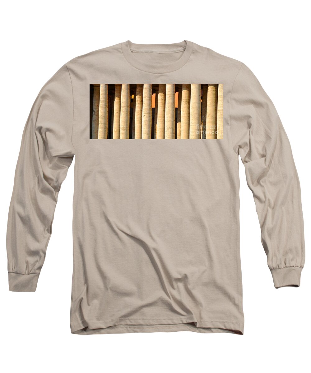 Vatican City Long Sleeve T-Shirt featuring the photograph Arms of St Peters by Phillip Allen