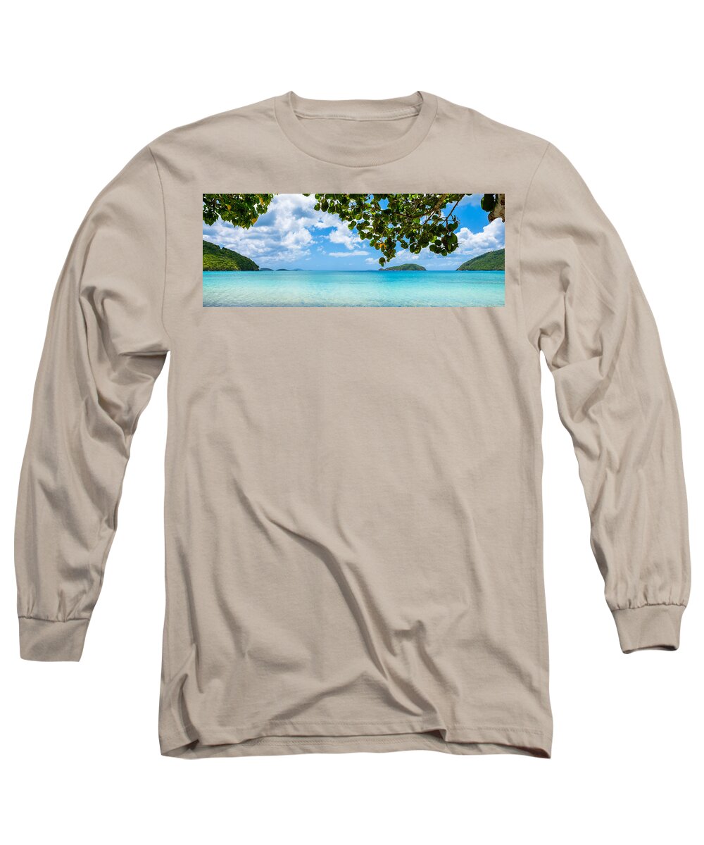 Caribbean Long Sleeve T-Shirt featuring the photograph Beautiful Caribbean beach by Raul Rodriguez