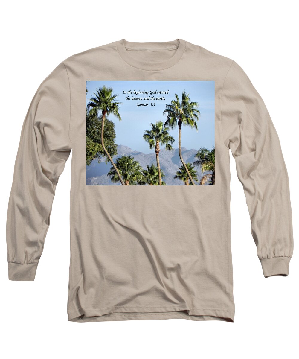 Palm Trees Long Sleeve T-Shirt featuring the photograph Beginning by Deb Halloran