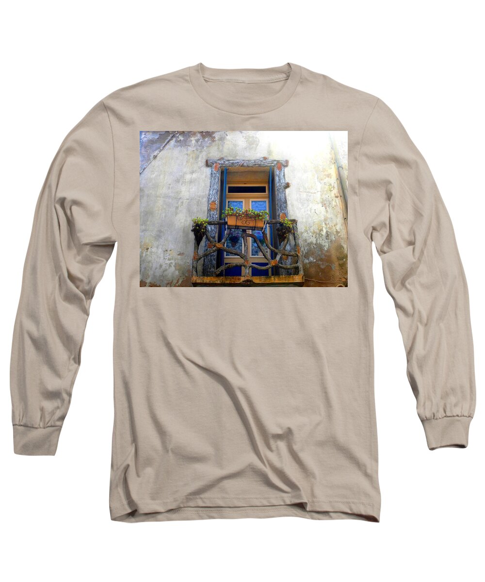 Window Long Sleeve T-Shirt featuring the photograph Behind the Window ... by Cristina Stefan