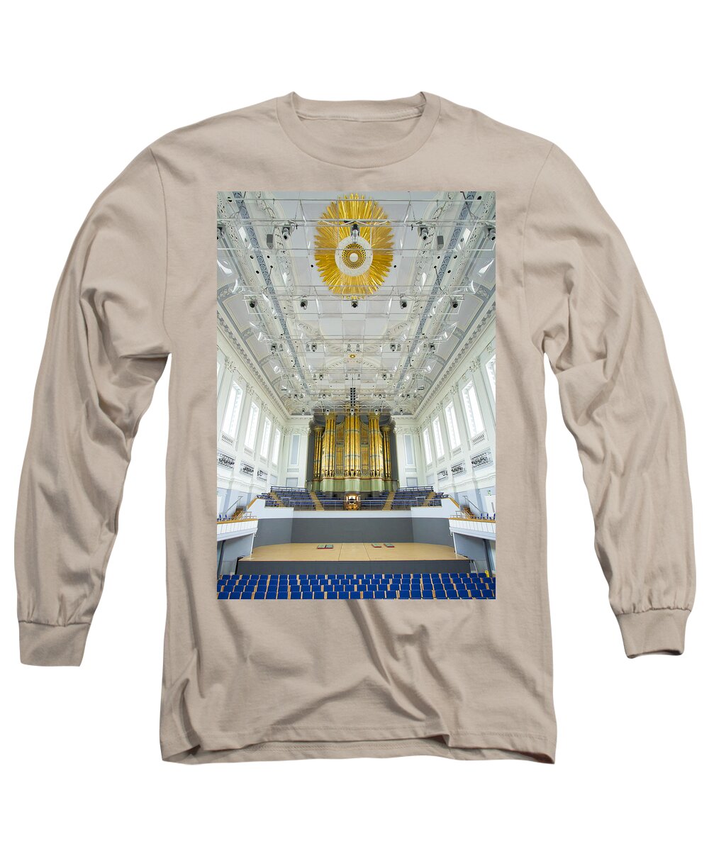 Organ Long Sleeve T-Shirt featuring the photograph Birmingham Town Hall by Jenny Setchell