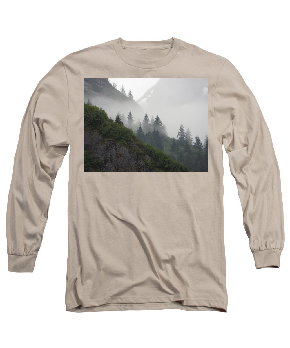 Sawyer Long Sleeve T-Shirt featuring the photograph Blanket Of Fog by Jennifer Wheatley Wolf