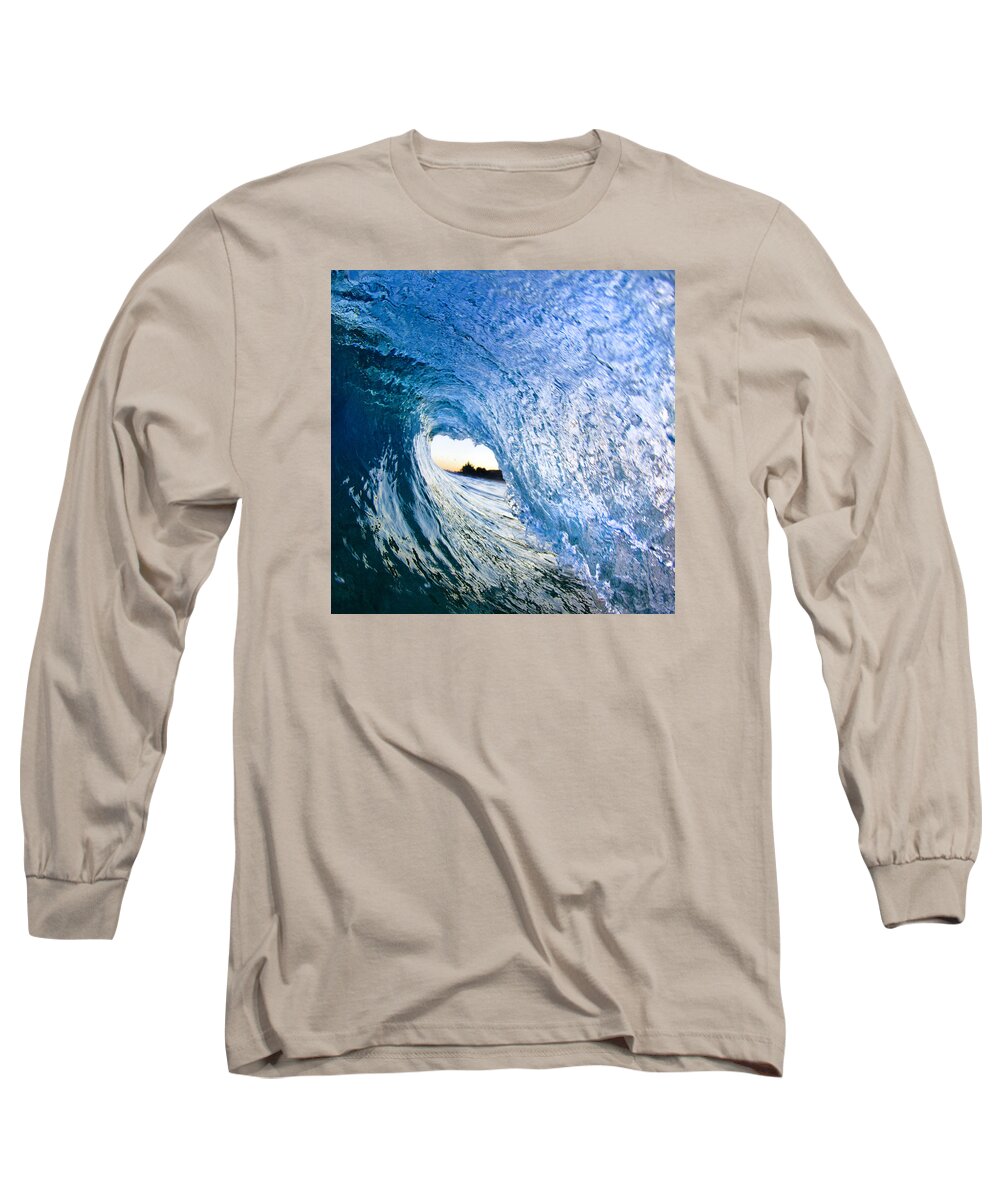 Water Long Sleeve T-Shirt featuring the photograph Blue envelope - part 3 of 3 by Sean Davey