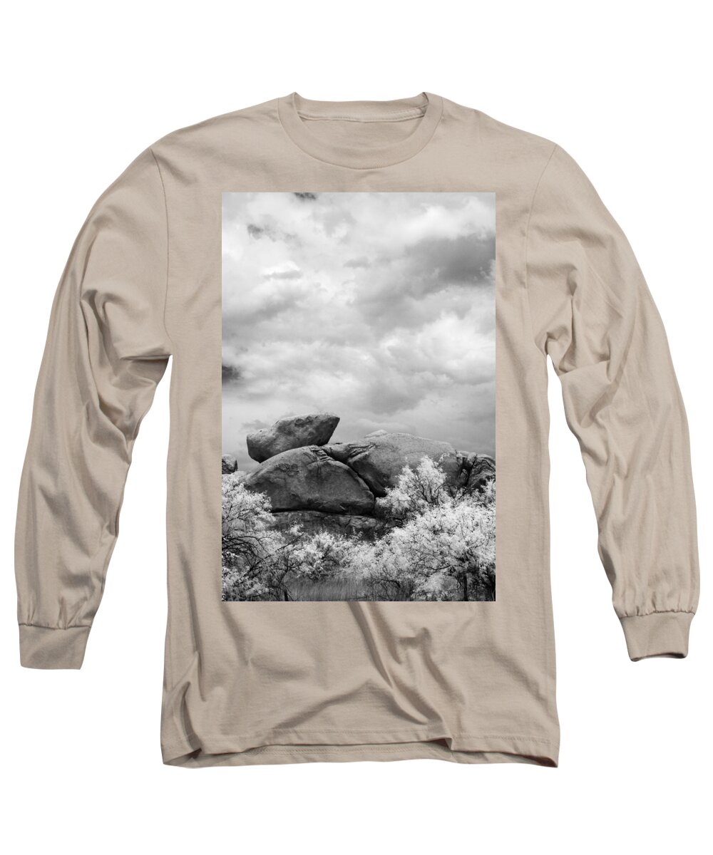 Landscape Long Sleeve T-Shirt featuring the photograph Boulders in Another Light by Michael McGowan