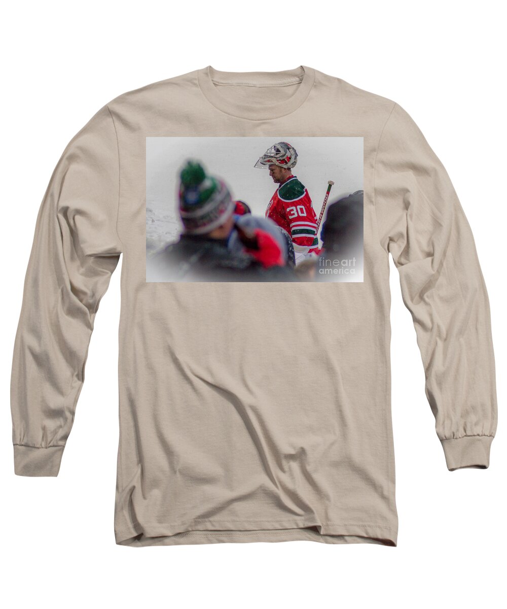 Martin Brodeur Long Sleeve T-Shirt featuring the photograph Brodeur by David Rucker