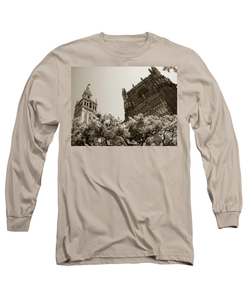 Seville Long Sleeve T-Shirt featuring the photograph Cathedral of Seville by Michael Kirk