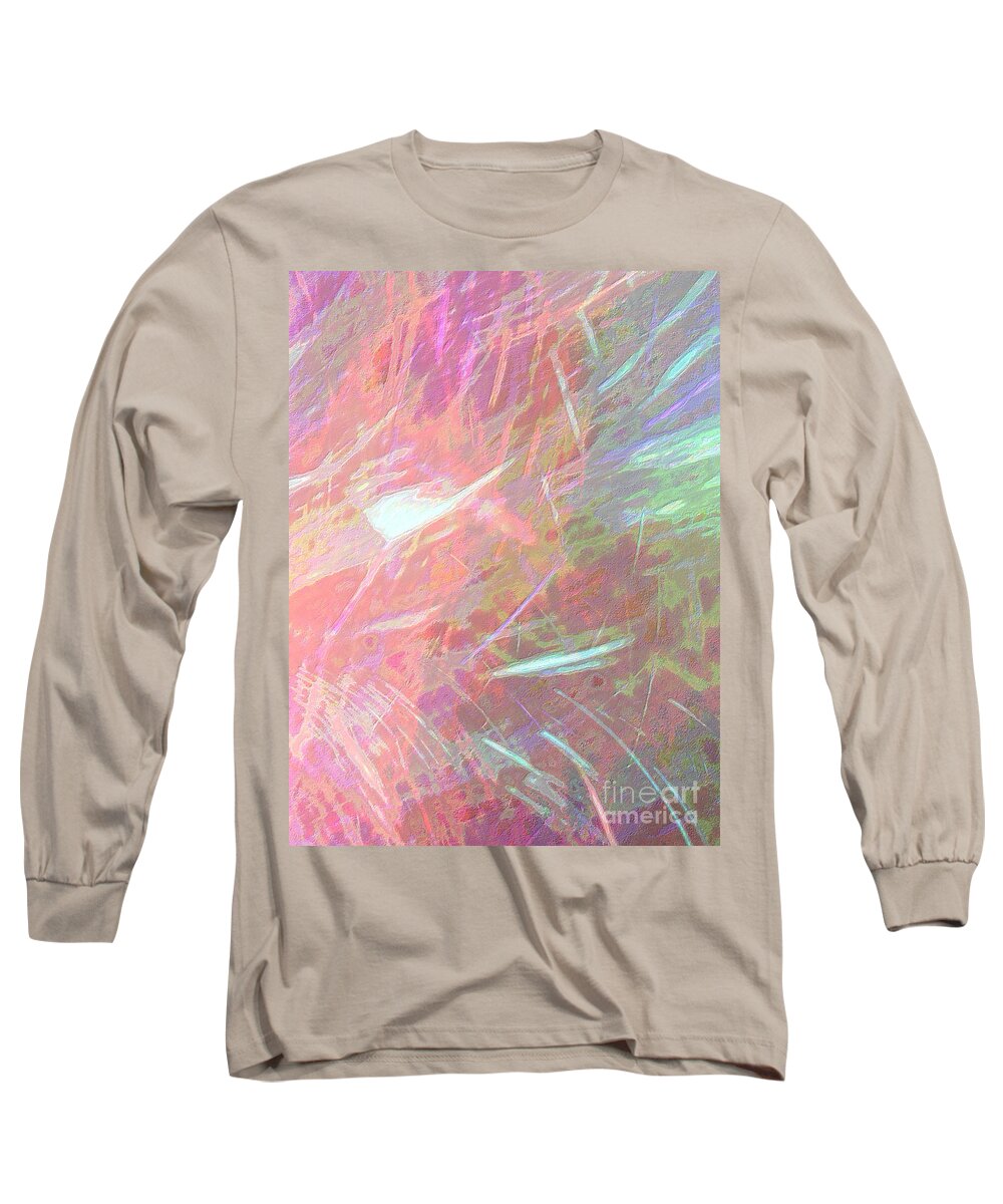 Celeritas Long Sleeve T-Shirt featuring the mixed media Celeritas 68 by Leigh Eldred