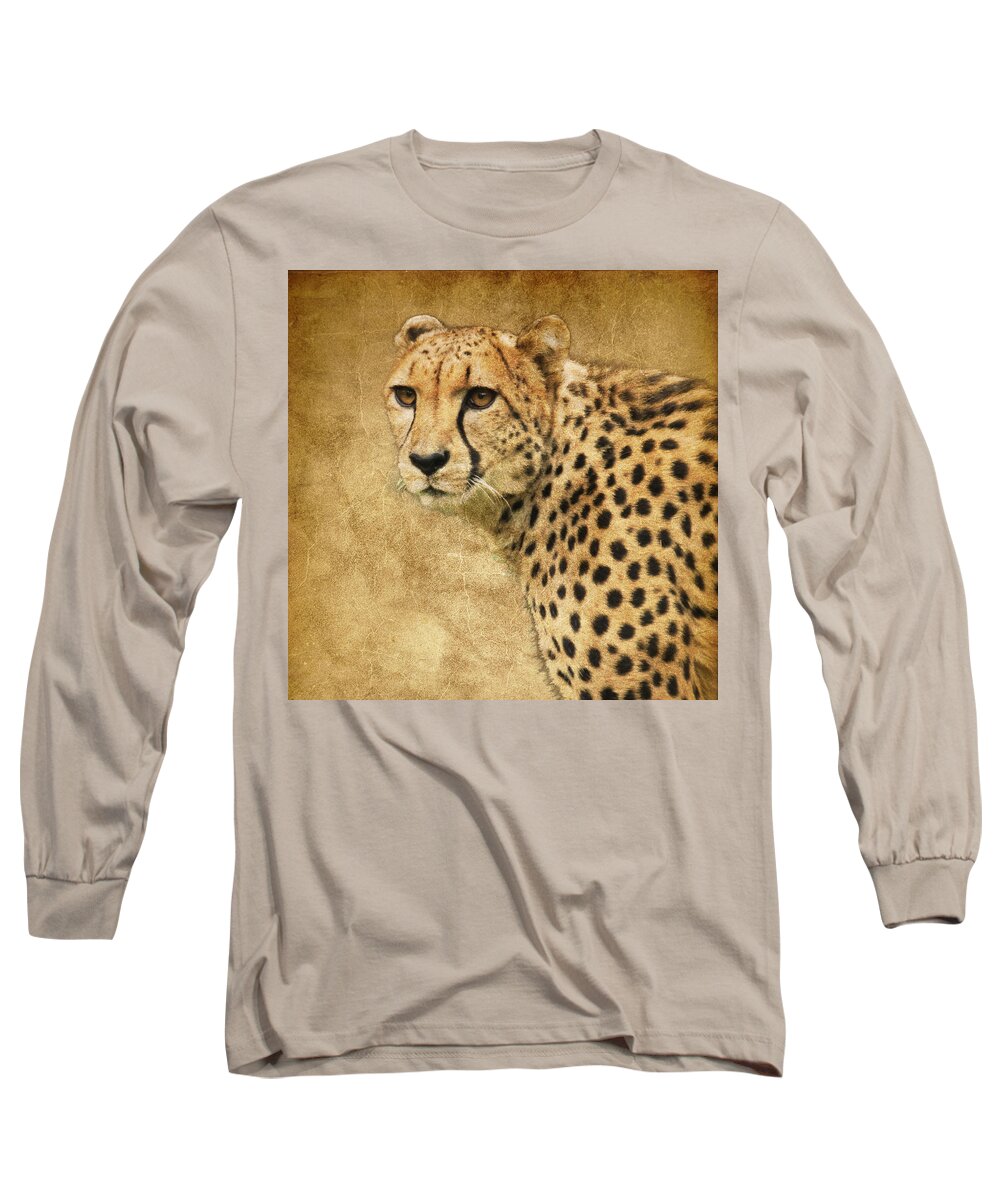 Cheetah Long Sleeve T-Shirt featuring the photograph Cheetah by Steve McKinzie